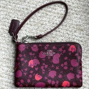 Coach wristlet pouch